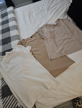 Neutral Tees Trio - Cream, Beige, Taupe